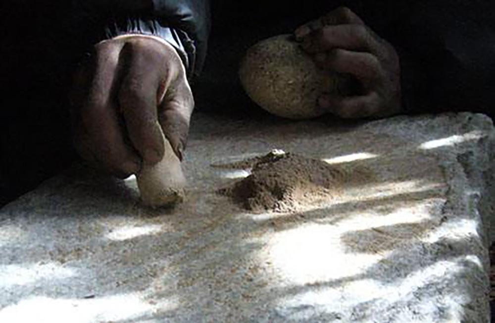 1558940603248674.jpg 在凹形青石板上磨制的鼻咽。(張國華 供稿)timg(2).jpg